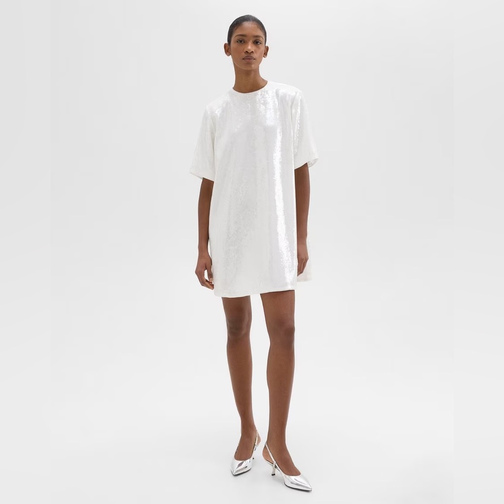 Theory Sequin Tee Dress Size XS
